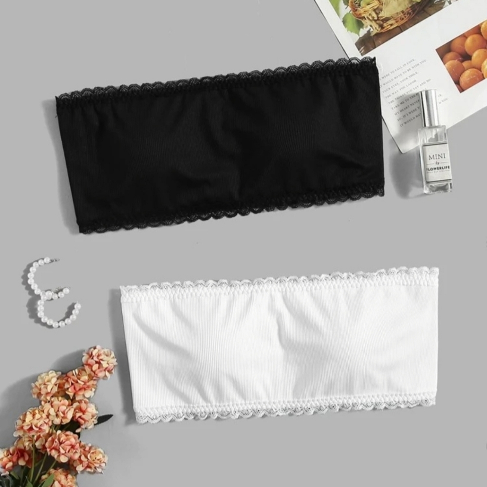 🇺🇲2pack Plus Solid Strapless Bralette Set